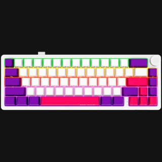 LORGAR KBP70MW, Wireless 65% Mechanical Gaming Keyboard Pro, White, EN layout