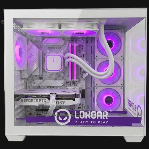 LORGAR ADVANCED A201 - AMD 7500F 6C/12T, 240 AIO, NVIDIA RTX 5060Ti 16GB, 32GB@6400mhz, 1TB SSD NVME, 750W PSU, White, 3Y