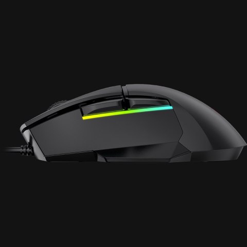 LORGAR Mysz Gamingowa Jetter 357, USB, LED, RGB, Czarna