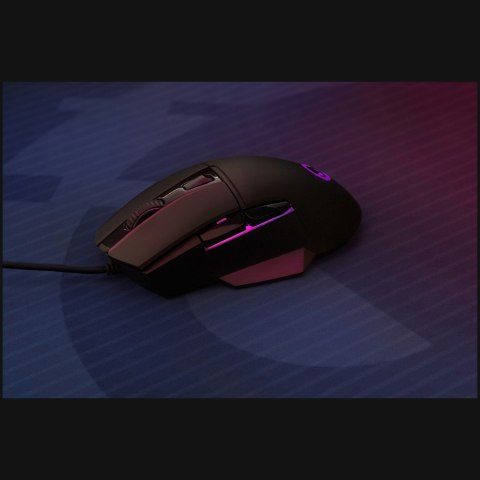 LORGAR Mysz Gamingowa Jetter 357, USB, LED, RGB, Czarna