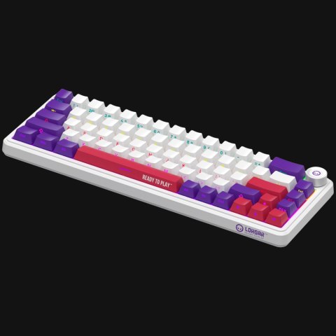LORGAR Gaming Keyboard KBA41M Advanced Wired 65% White EN