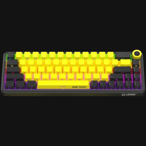 LORGAR Gaming Keyboard KBA41M Advanced Wired 65% Yellow EN