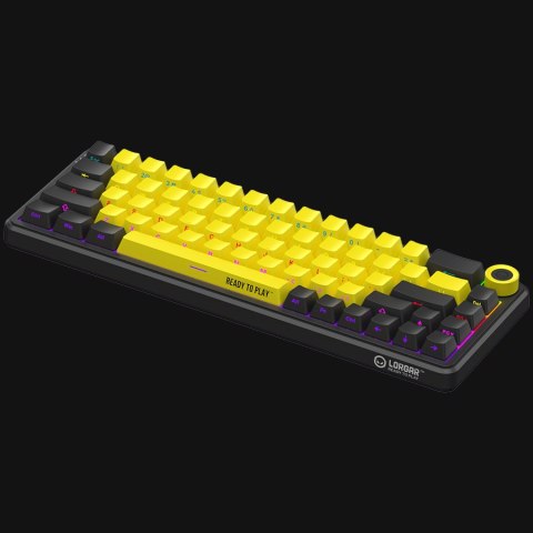LORGAR Gaming Keyboard KBA41M Advanced Wired 65% Yellow EN