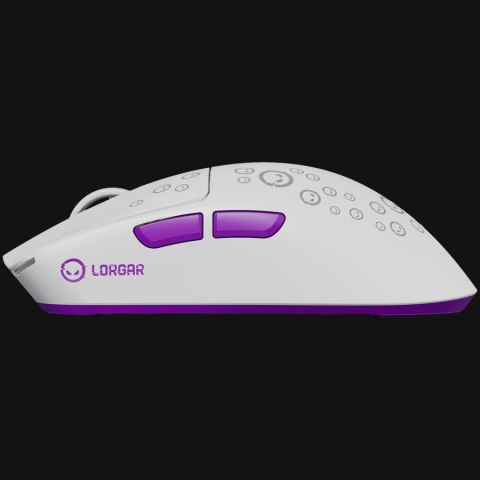LORGAR Gaming Mouse MSP81W Pro Wireless PixArt 3950 White