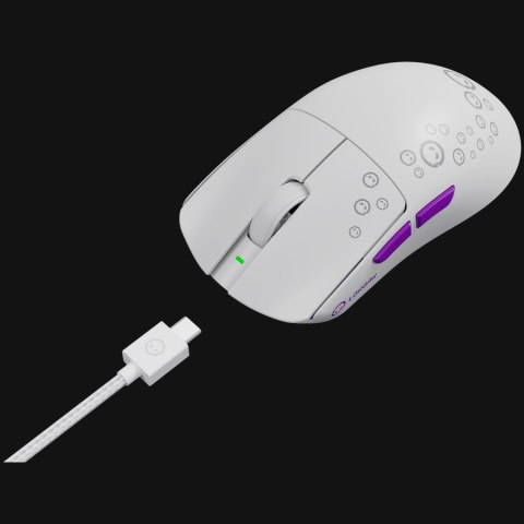 LORGAR Gaming Mouse MSP81W Pro Wireless PixArt 3950 White