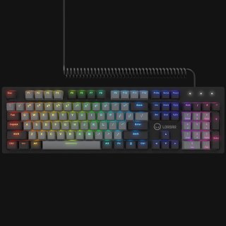 LORGAR Klawiatura Gamingowa Azar 514, Przewodowa, RGB, Czarna