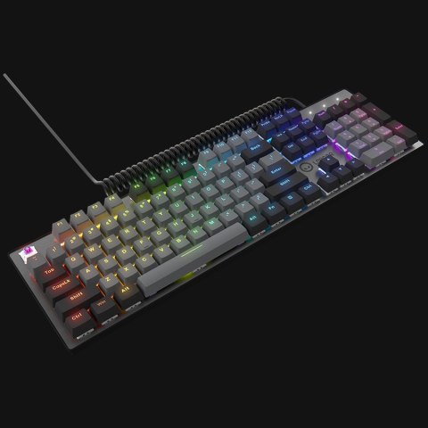 LORGAR Klawiatura Gamingowa Azar 514, Przewodowa, RGB, Czarna