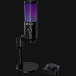 LORGAR SMP40, RGB Microphone with external mute button and metal stand, Black