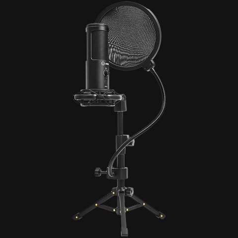 LORGAR Mikrofon Gamingowy Voicer 721, USB, Czarny
