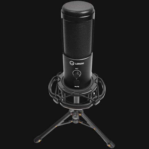 LORGAR Mikrofon Gamingowy Voicer 721, USB, Czarny