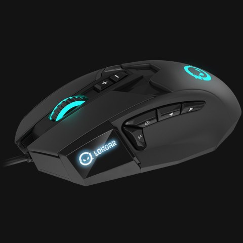 LORGAR Mysz Gamingowa Stricter 579, USB, LED, RGB, Czarna