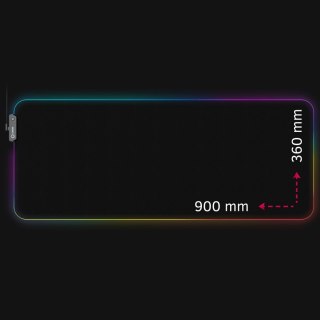 Lorgar Steller 919, Gaming mouse pad, High-speed surface, anti-slip rubber base, RGB backlight, USB connection, Lorgar WP Gamewa