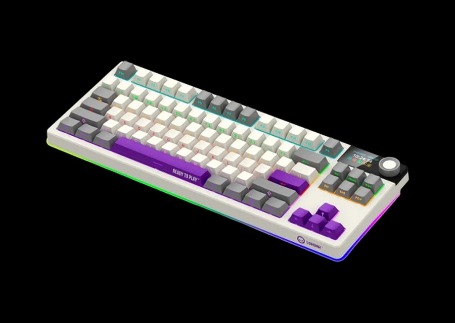 Klawiatura mechaniczna LORGAR Pro KBP70TKLW w formacie TKL z podświetleniem RGB